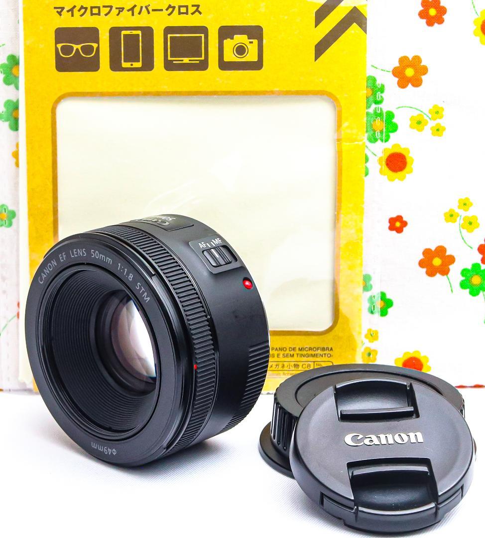 キャノン Canon EF 50mm F1.8☆新型STM☆大人気単焦点デビュー