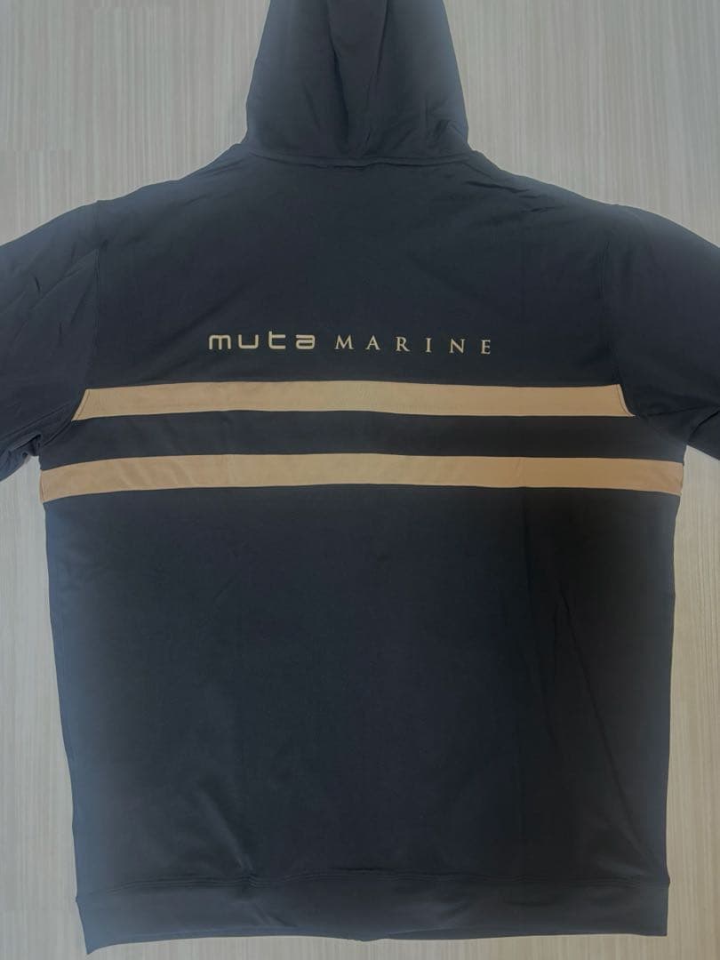 muta MARINE フード付きパーカー ブラック