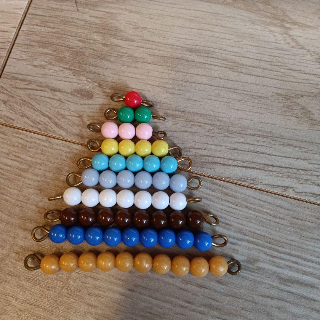 モンテッソーリ　色ビーズ55組セット（箱入り）
