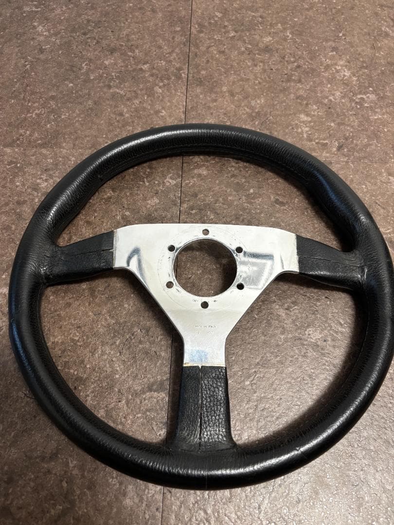 【希少】MOMO ステアリング ヴェローチェ ポリッシュ シルバー 90年12月