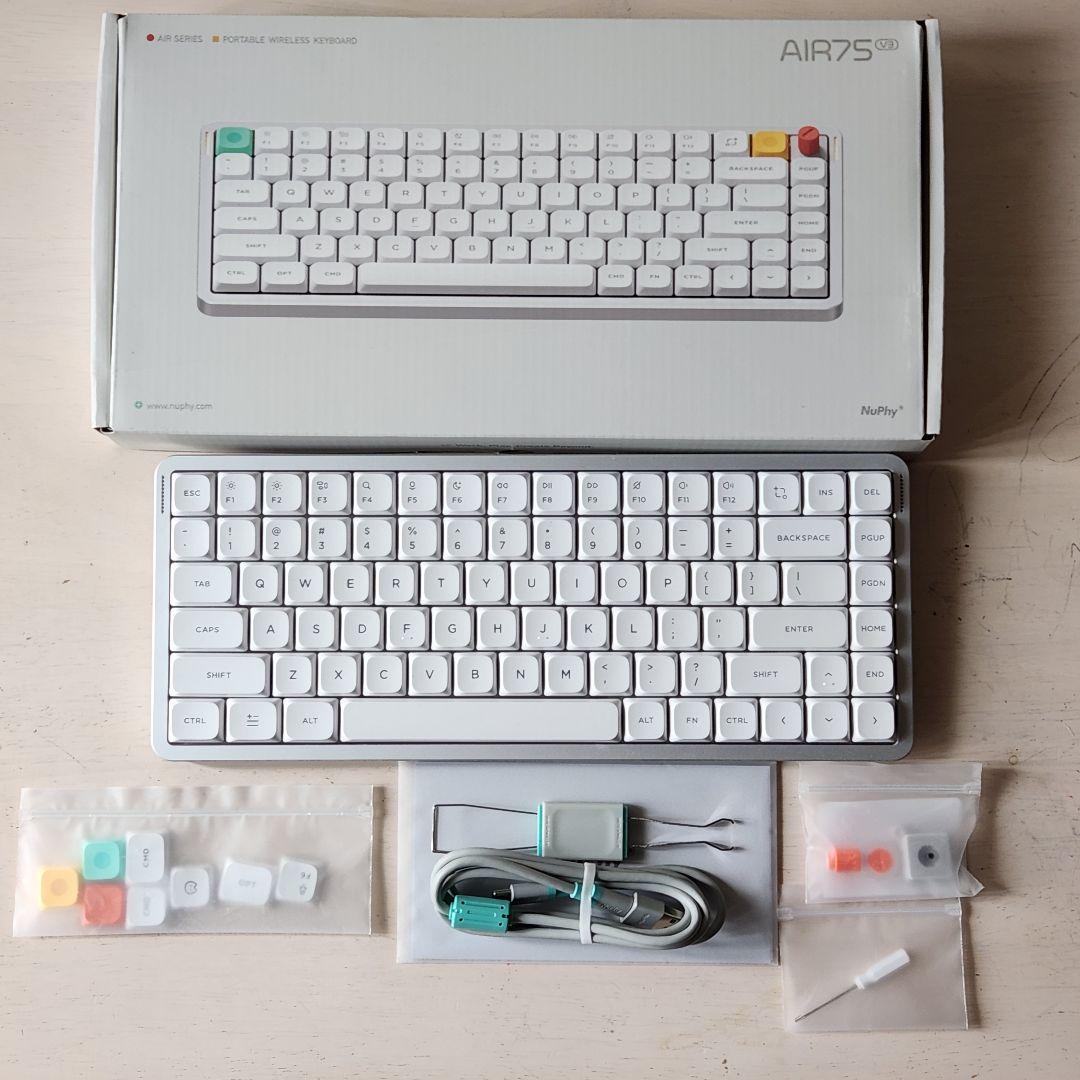 【茶軸へ変更可】NuPhy AIR75 v3 red nano US配列