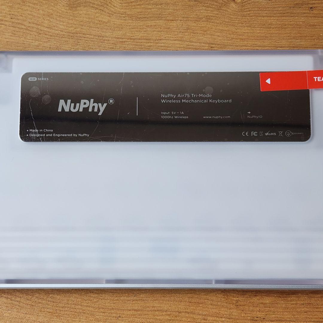 【茶軸へ変更可】NuPhy AIR75 v3 red nano US配列