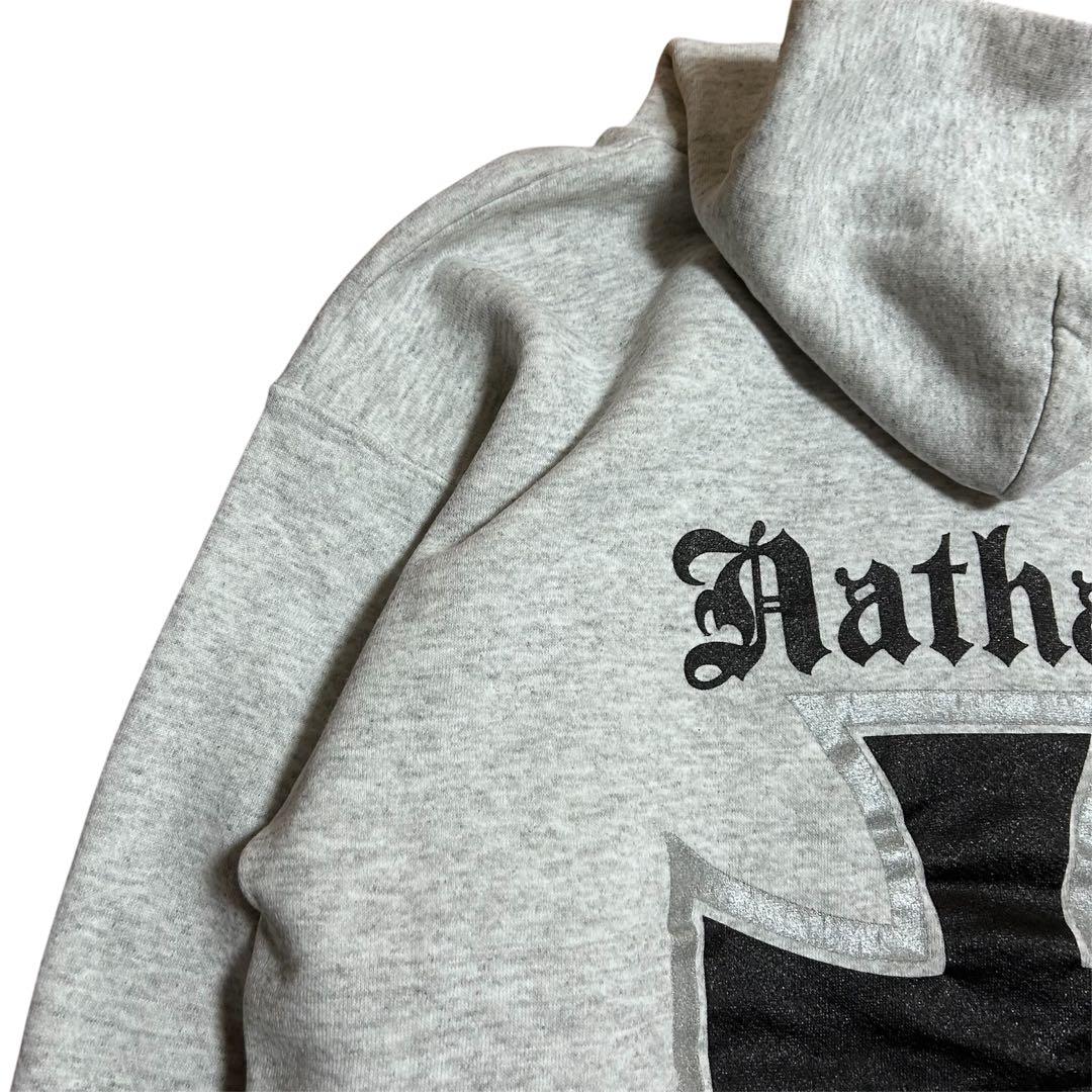 90s USA製 Christian Fletcher クロスプリント パーカー