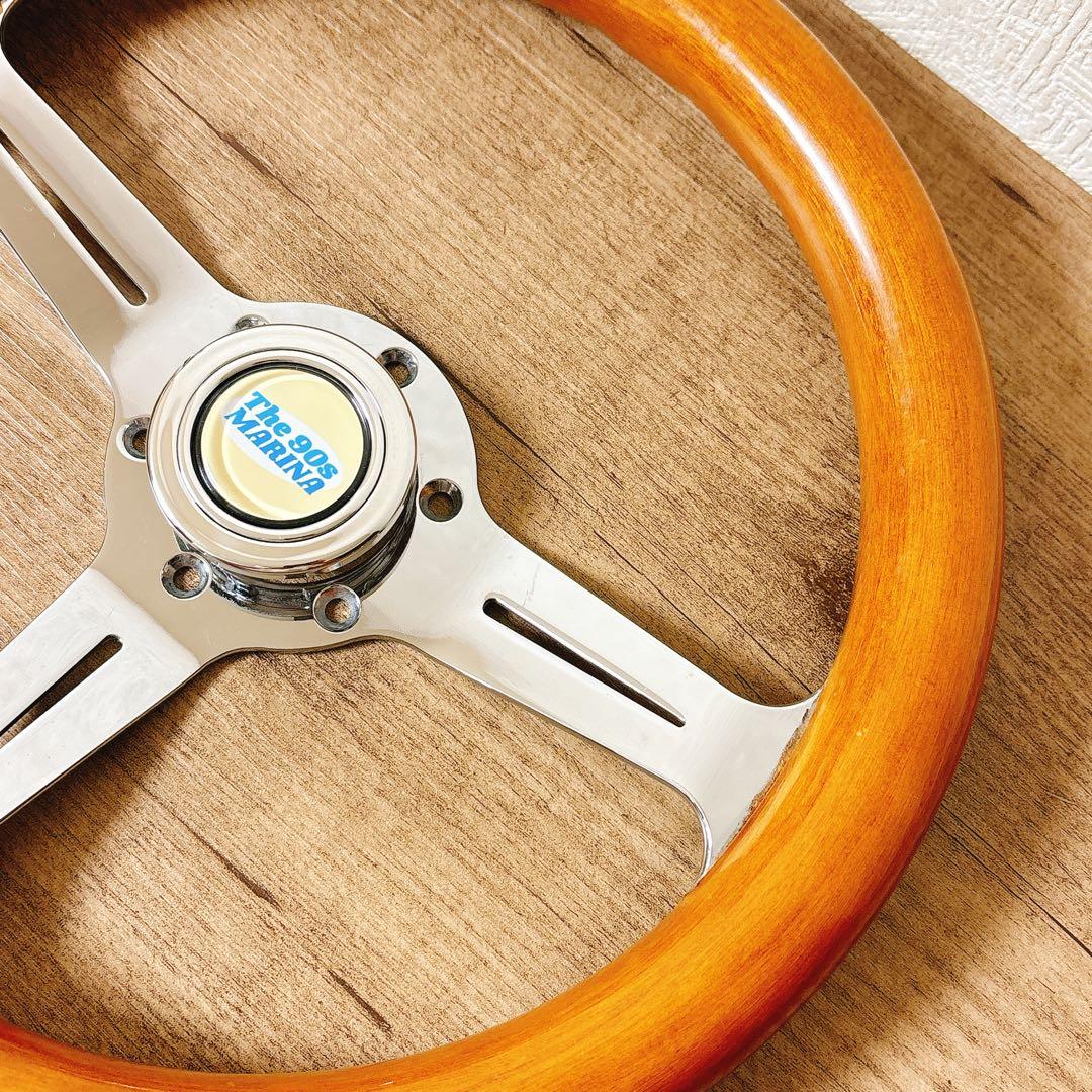 希少　当時物　ウッドハンドル　ウッドステアリング　33cm 旧車　USDM