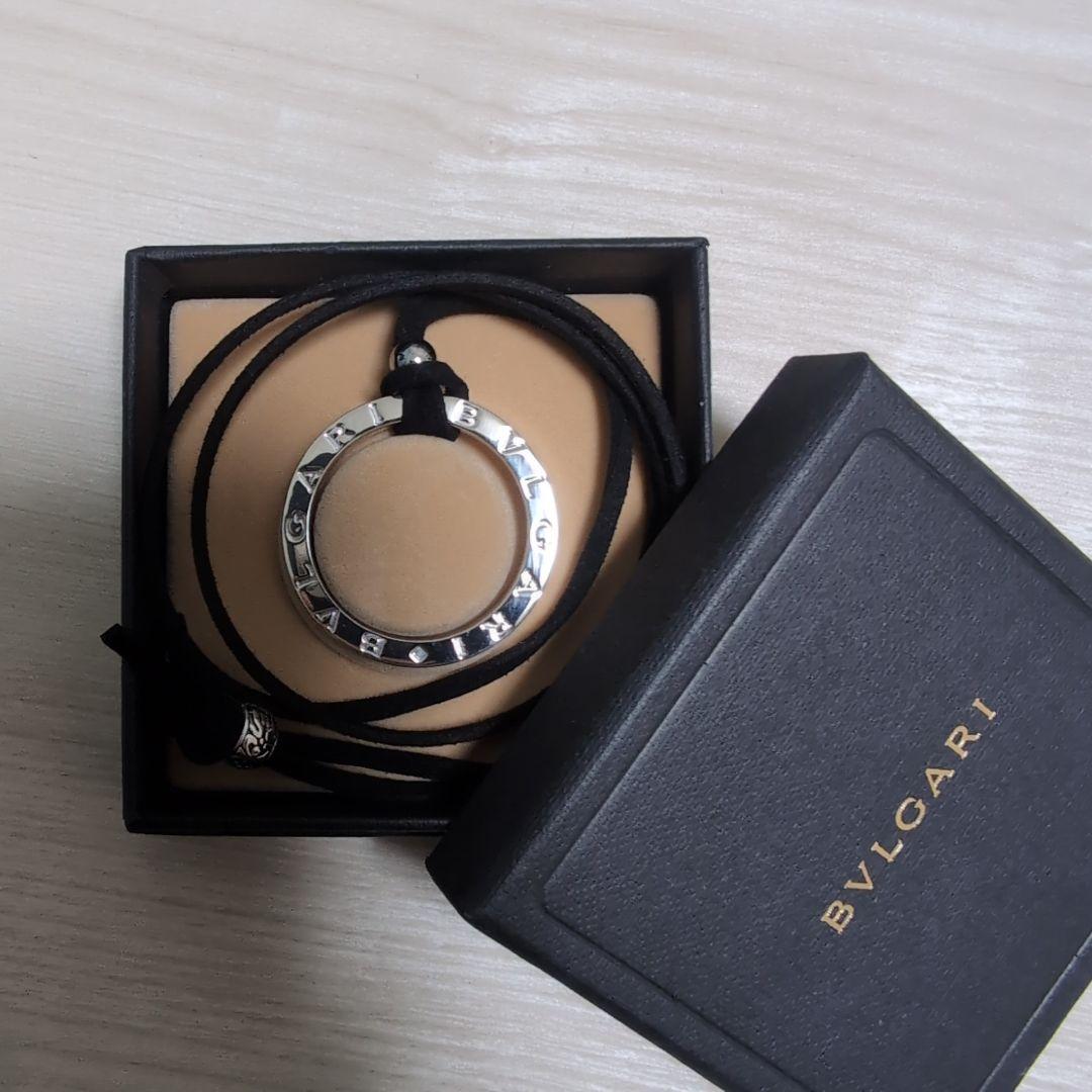 極美品 BVLGARI ブルガリ シルバーキーリングチョーカー ボックスケース付