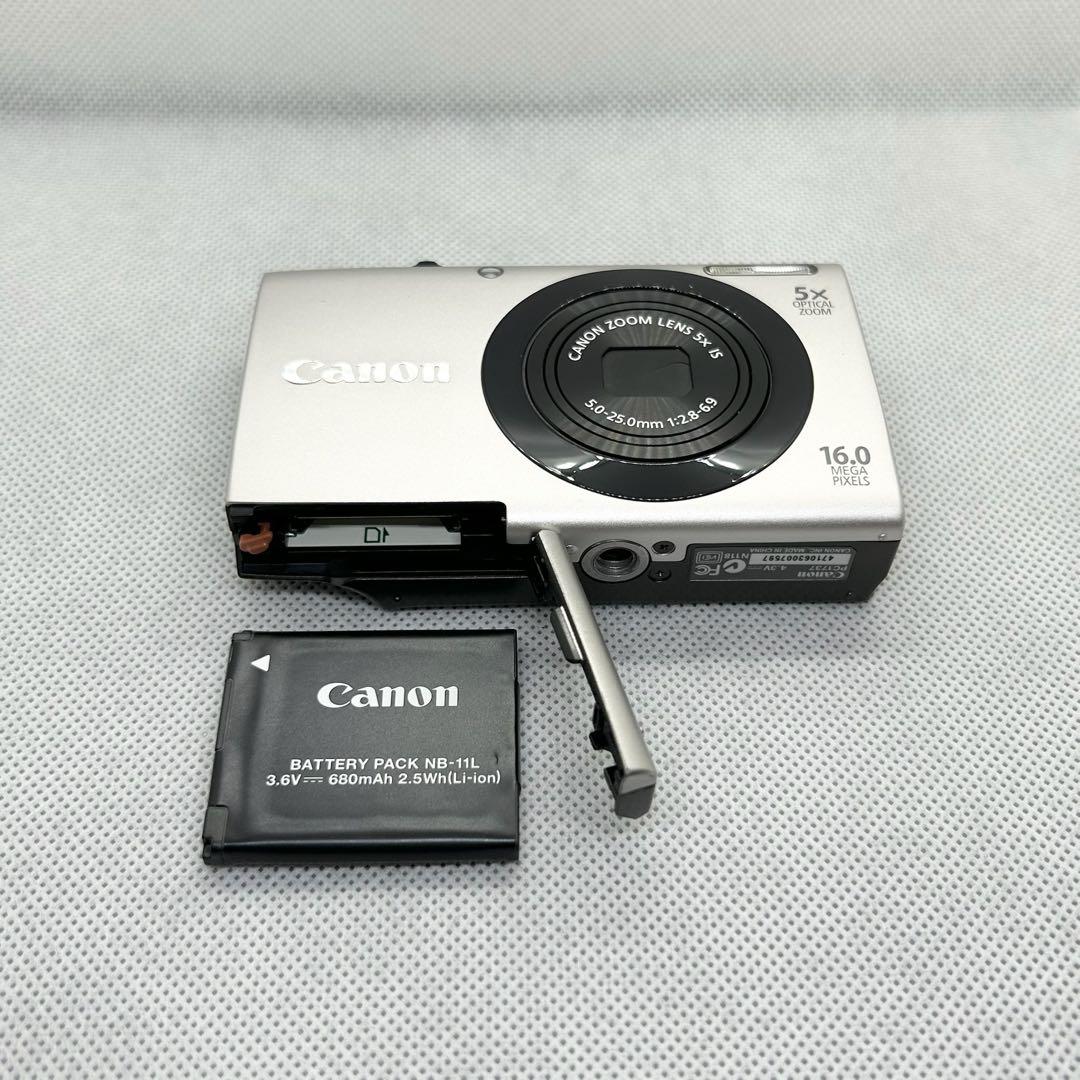 【美品】Canon コンパクトデジタルカメラA3400IS シルバー