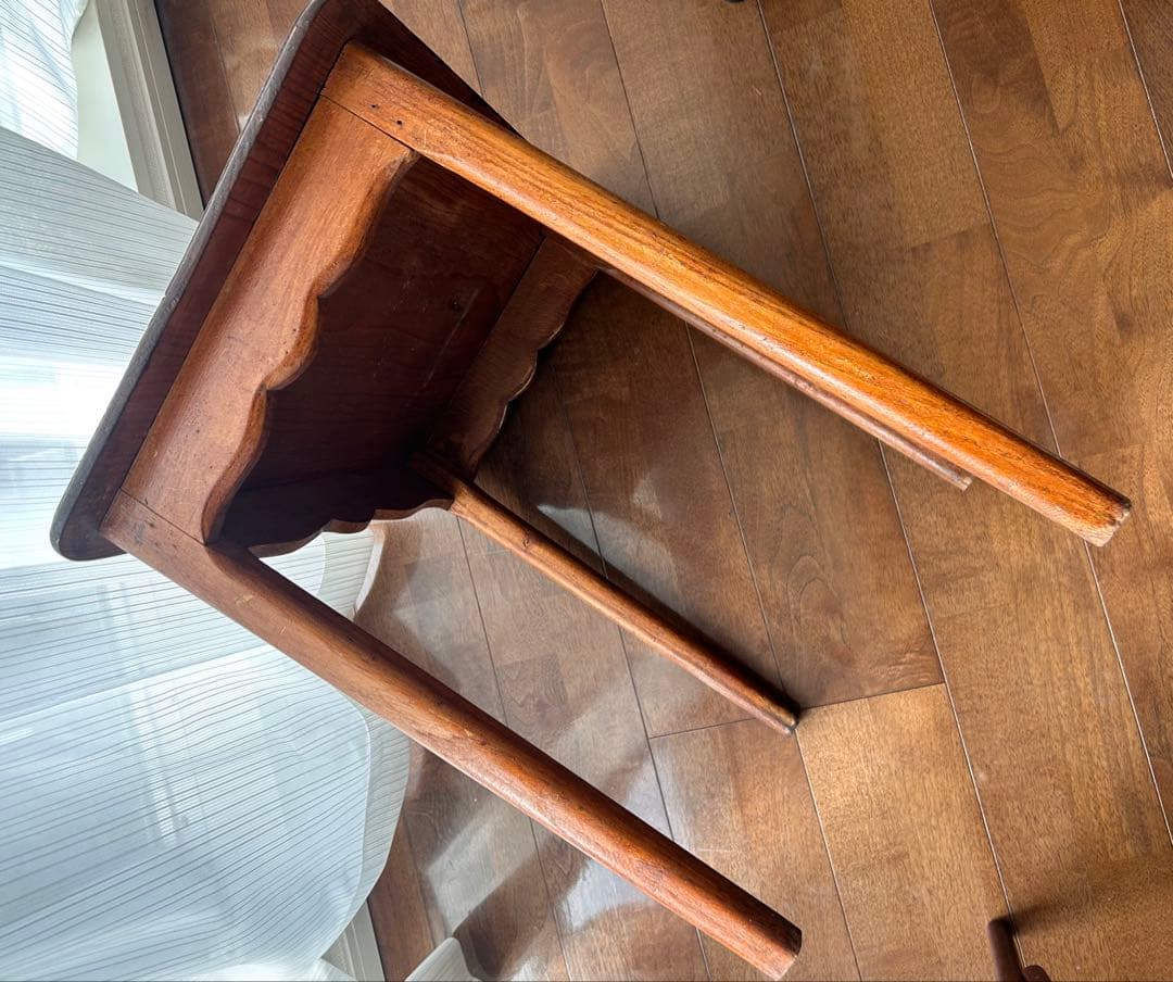 ぽ*ー様 木製アンティークデスクと椅子のセット