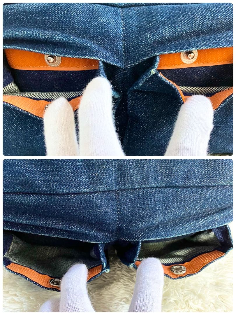 atsu BAPE×PORTER ボディバッグ　デニム　青　リバーシブル