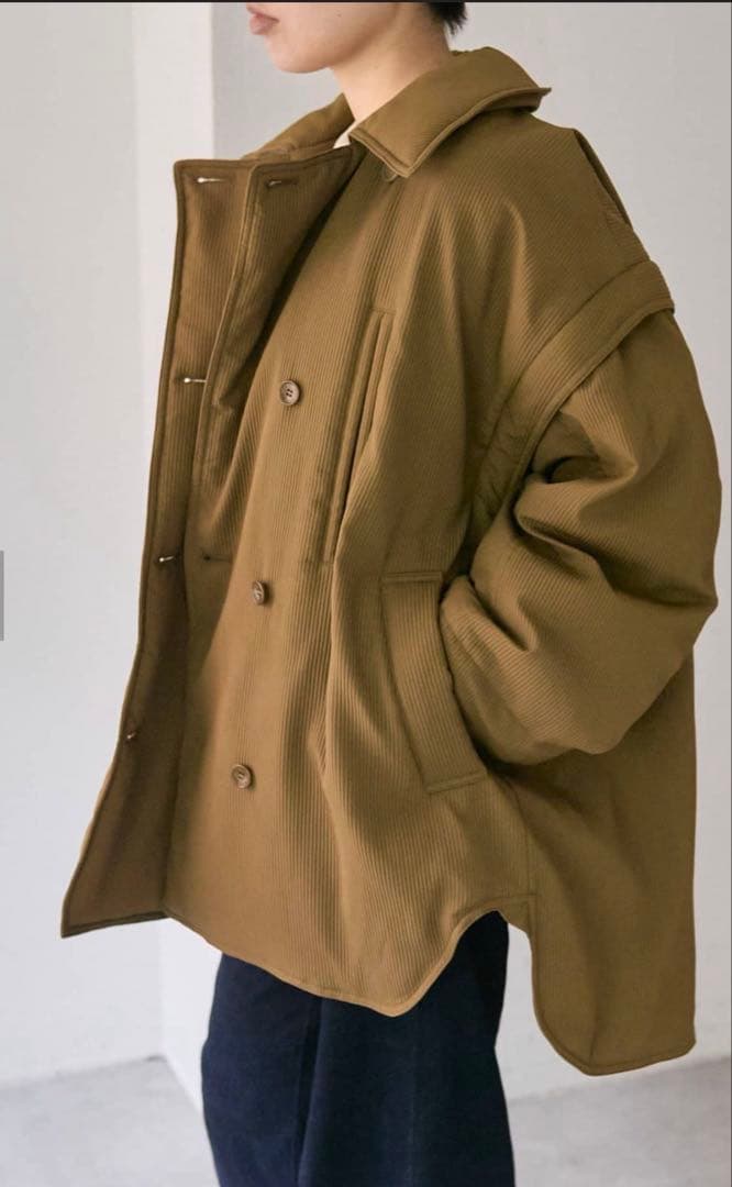 オーバーサイズブラウンジャケット　イア　パピヨネ　SUMI STYLE