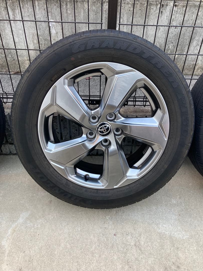 トヨタ RAV4 純正18インチ ホイールセット ダンロップタイヤ