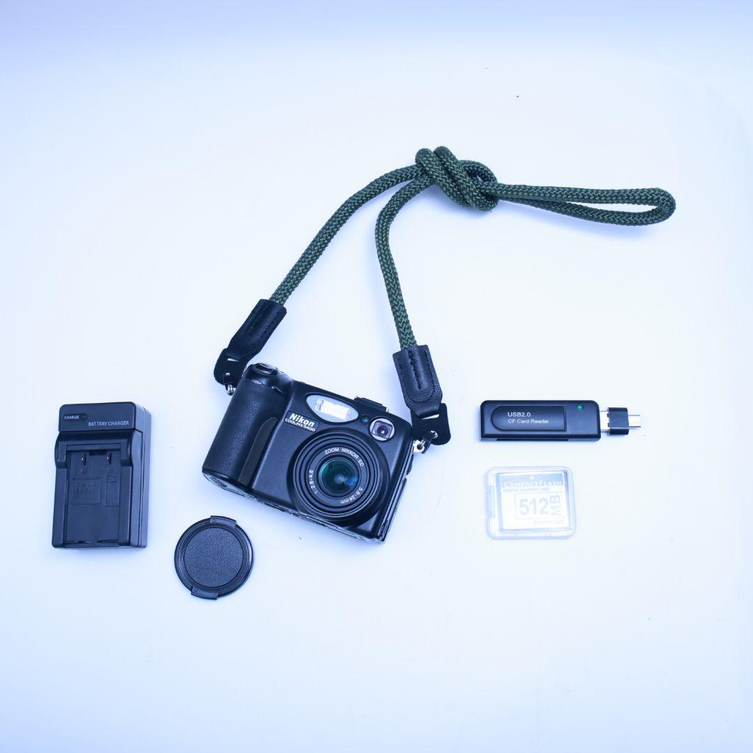 スマホ転送可 Nikon COOLPIX5400 CFカード他付き