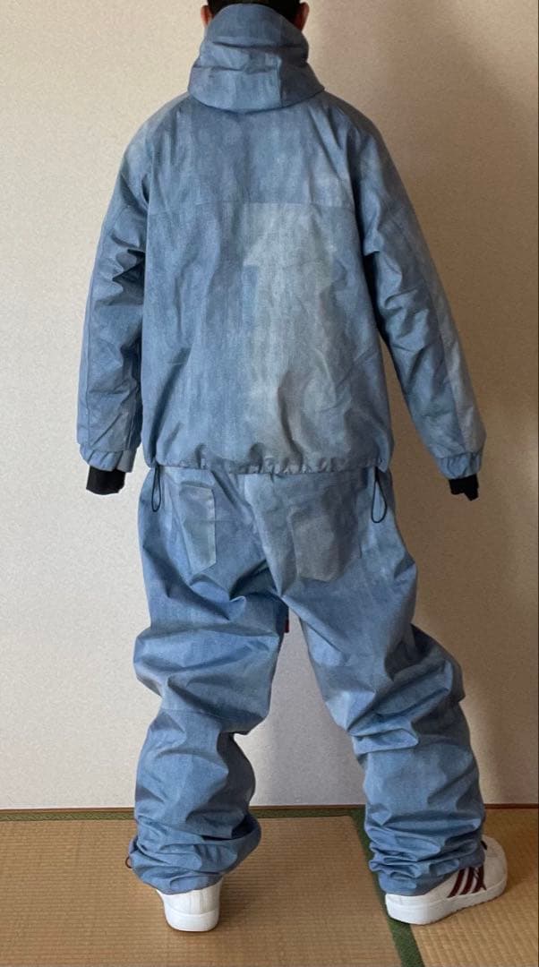 室内試着のみ　デニムプリント　セットアップ　上下セット　Mサイズ