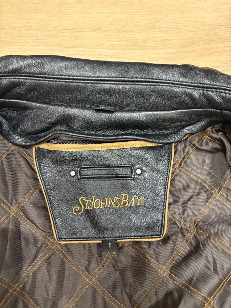 ST.JOHN'S BAY スイングトップ型レザージャケット