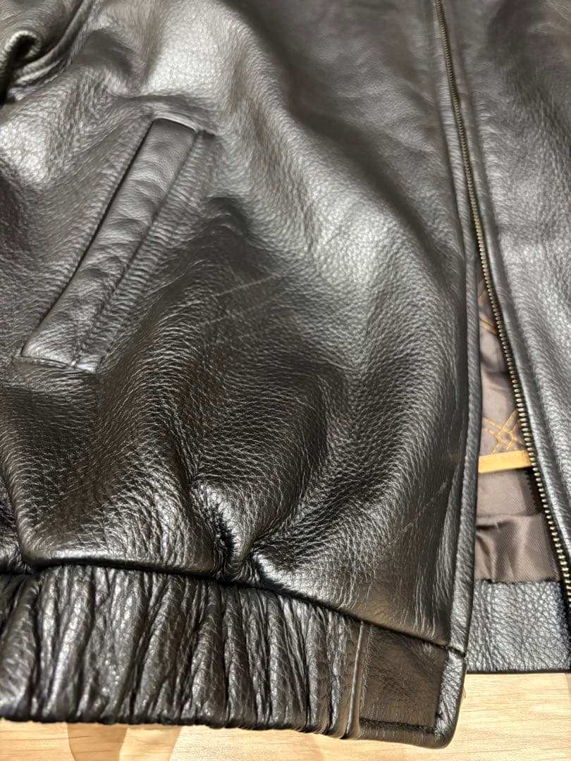 ST.JOHN'S BAY スイングトップ型レザージャケット