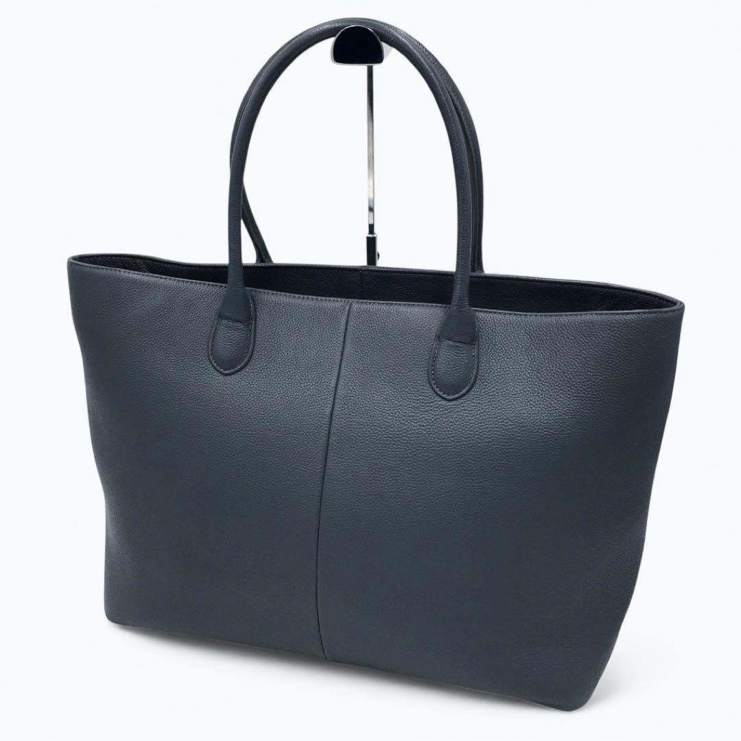 美品！ アデイインザライフ ユナイテッドアローズ レザートートバッグ グレー