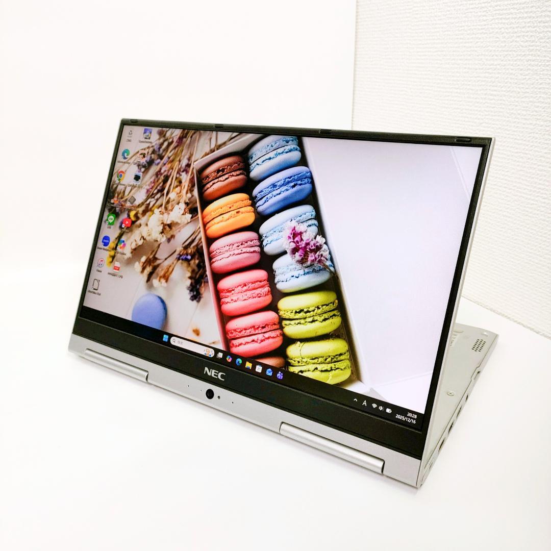 2in1✨️NEC/タッチパネル/第8世代i5/SSD/カメラ付きノートパソコン