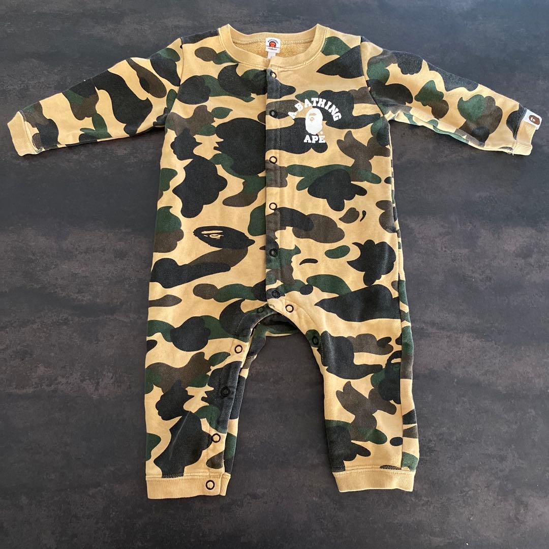 ☆A BATHING APE 迷彩ロンパース☆
