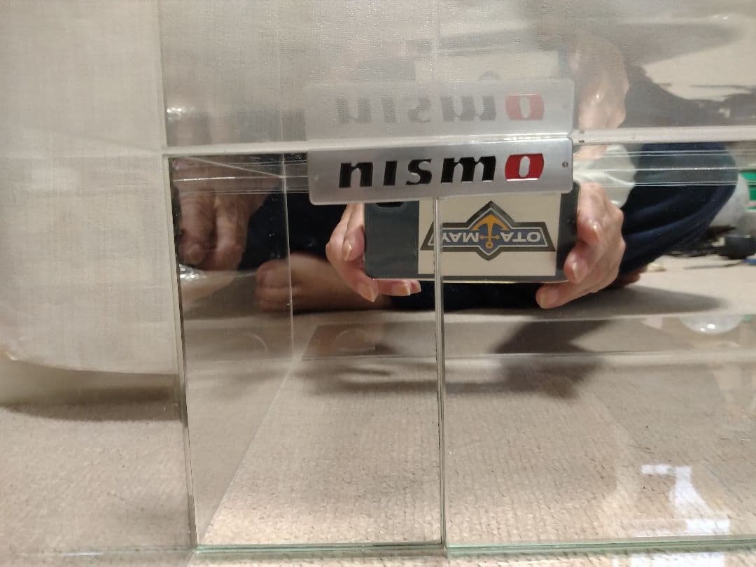 ラリー1/18 ミニカーディスプレイケース　背面ミラー　正面けんどん式