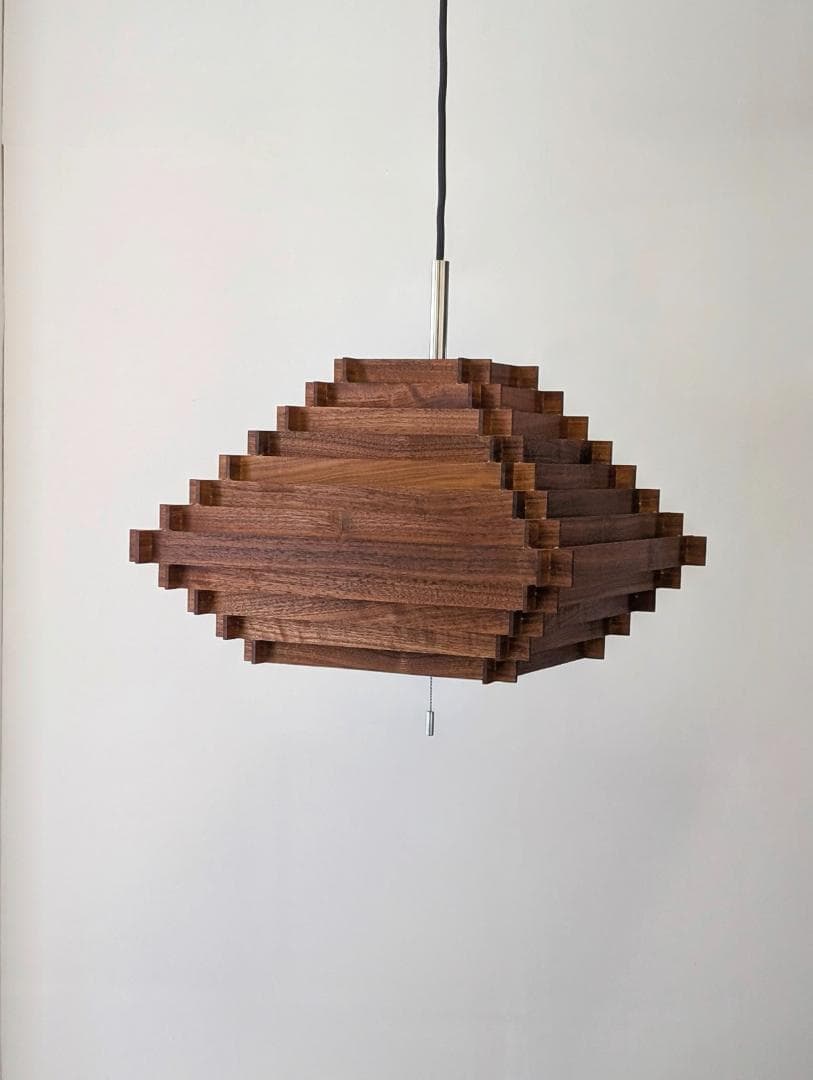 USED ZEONG 廃番 スクエア 3灯 ペンダントランプ ライト 北欧モダン