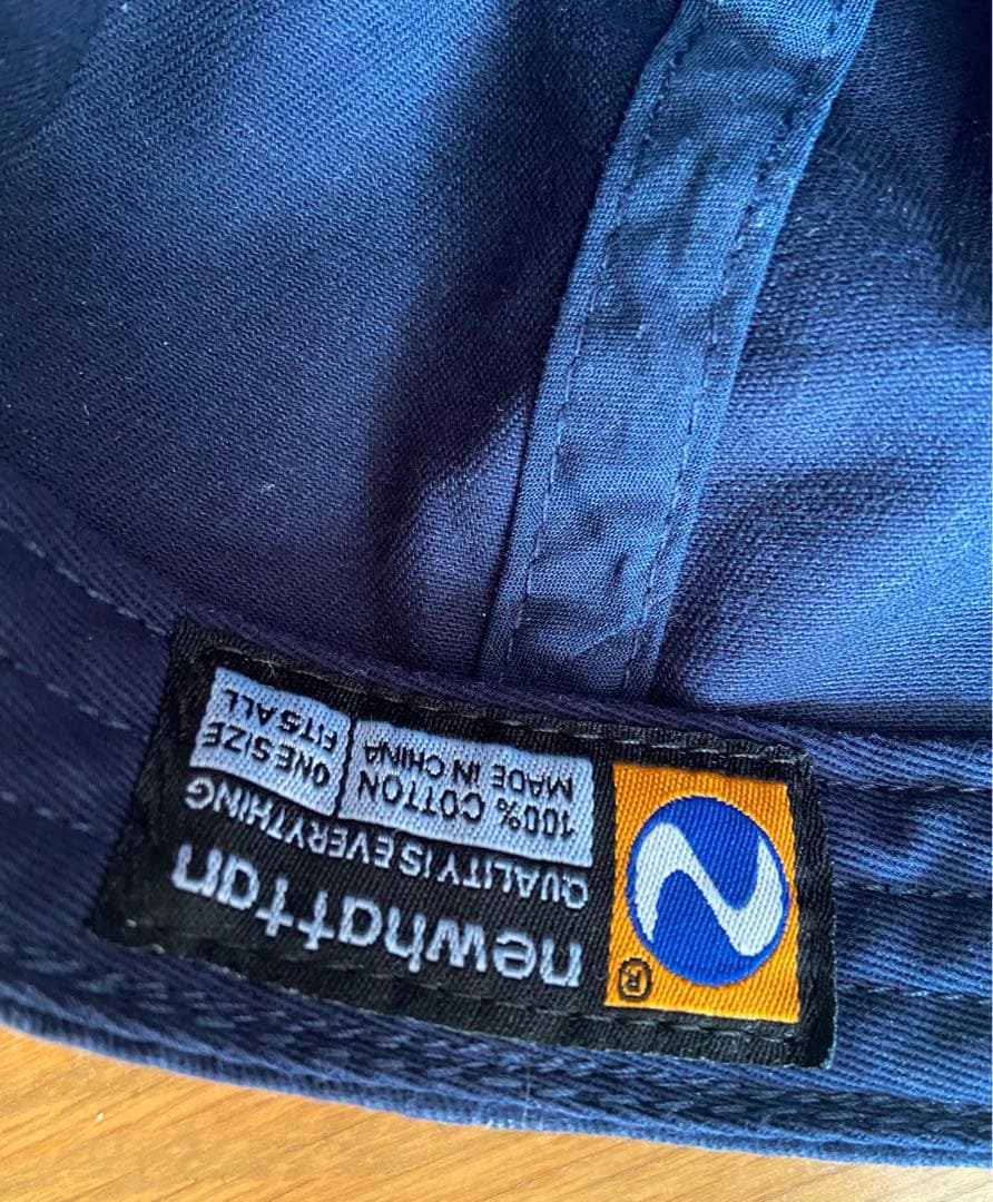 ショッパー布付！ MADISONBLUE ネイビーB刺繍キャップ