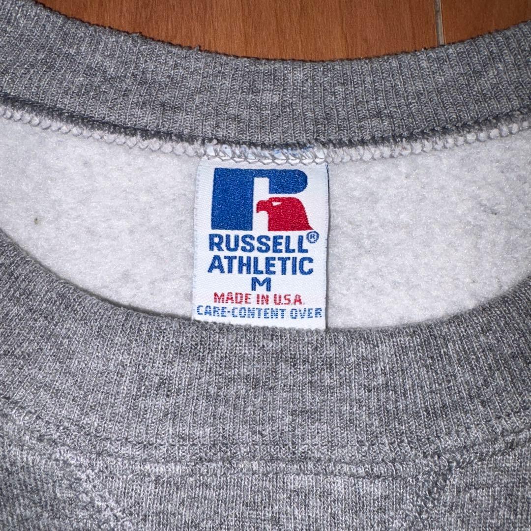 90s USA製 Russell Athletic 無地スウェット グレー　M