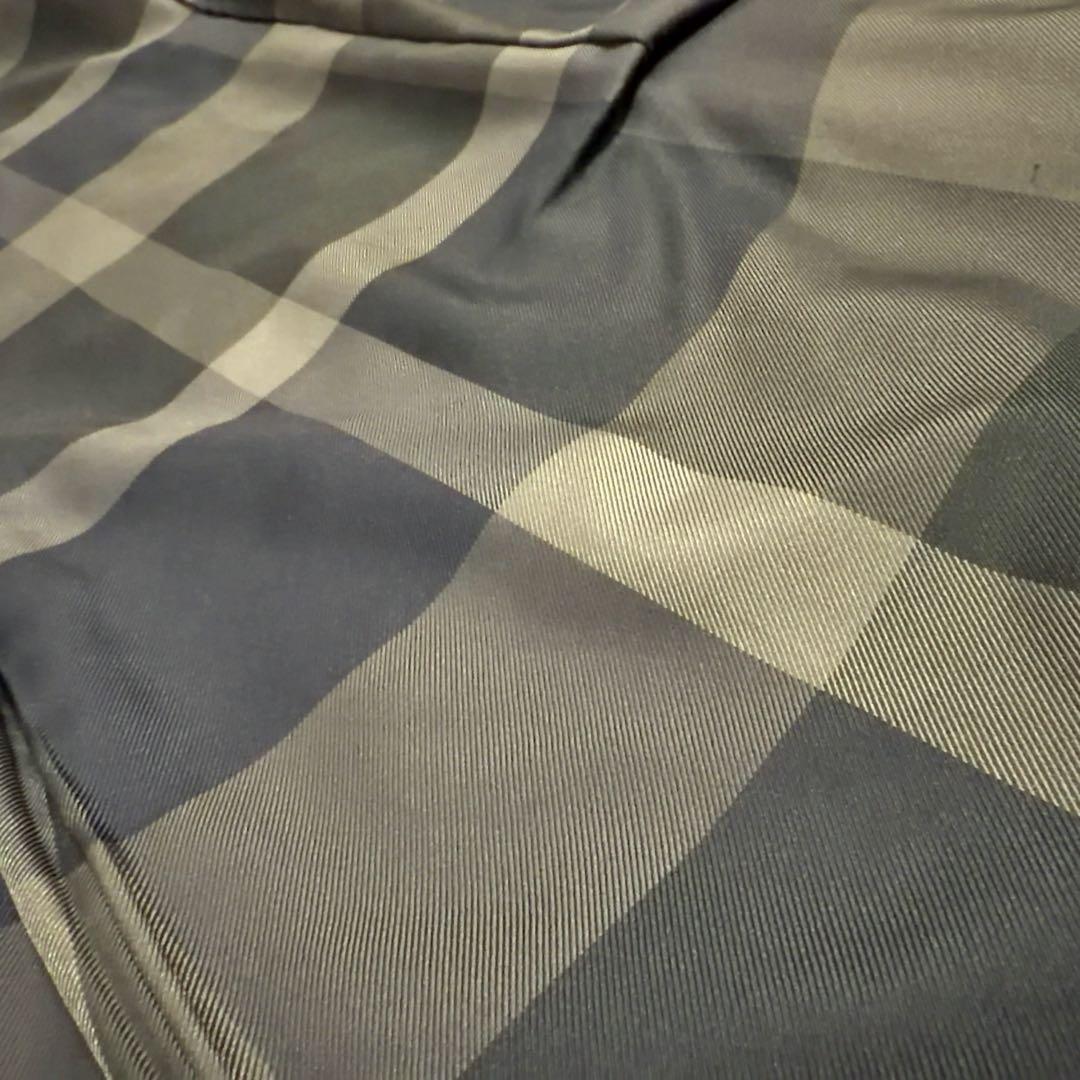 ブラックレーベルクレストブリッジ ウールコート M チェック 紺 三陽商会