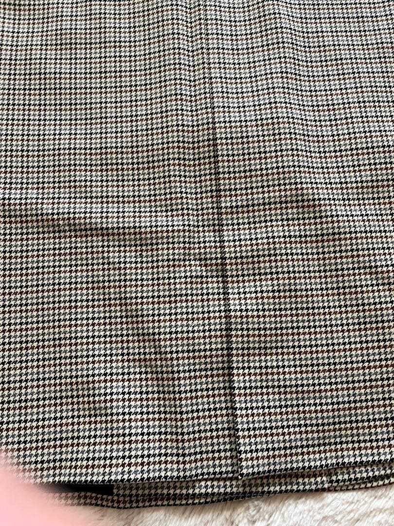 あきさま専用 チェック柄ダブルブレストベスト　ＬＬサイズ