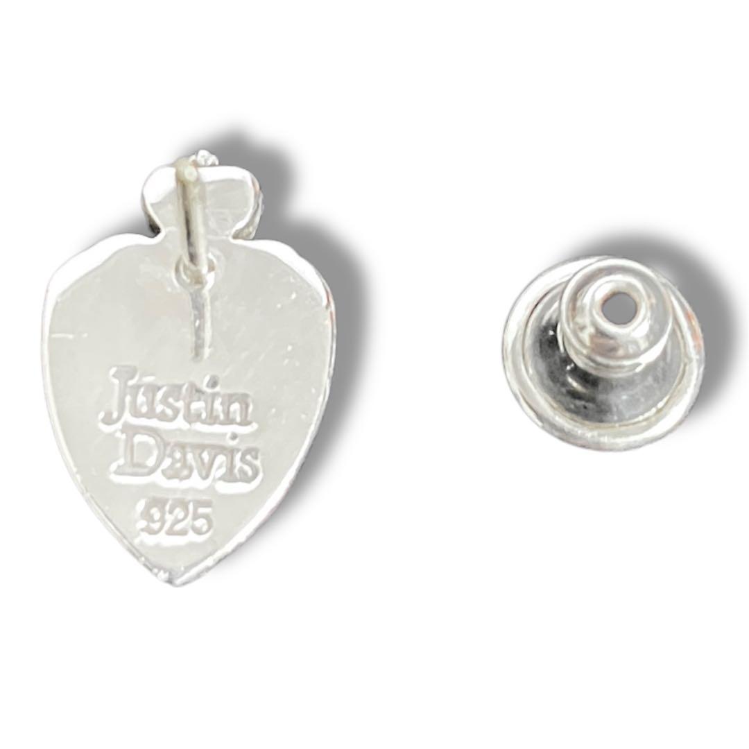 ジャスティンデイビス ピアス925 シルバー 王冠　盾