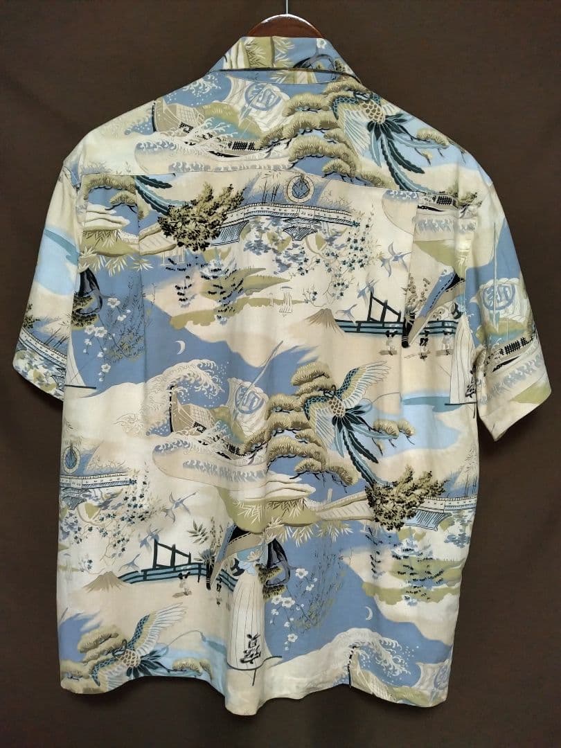 ビンテージアロハシャツ　和柄　50s