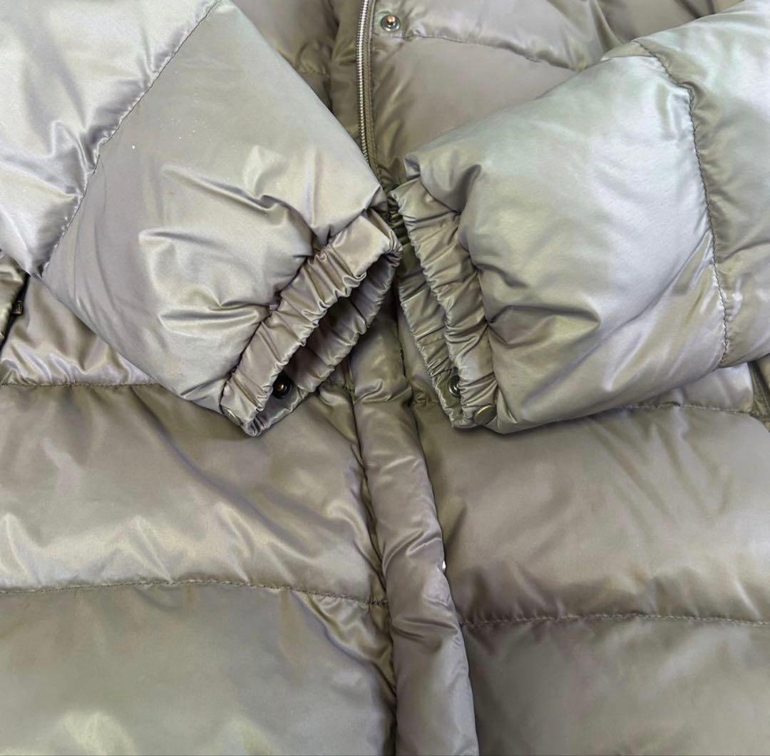 モンクレール メス ダウンジャケット フードファー付 00 グレージュ 希少