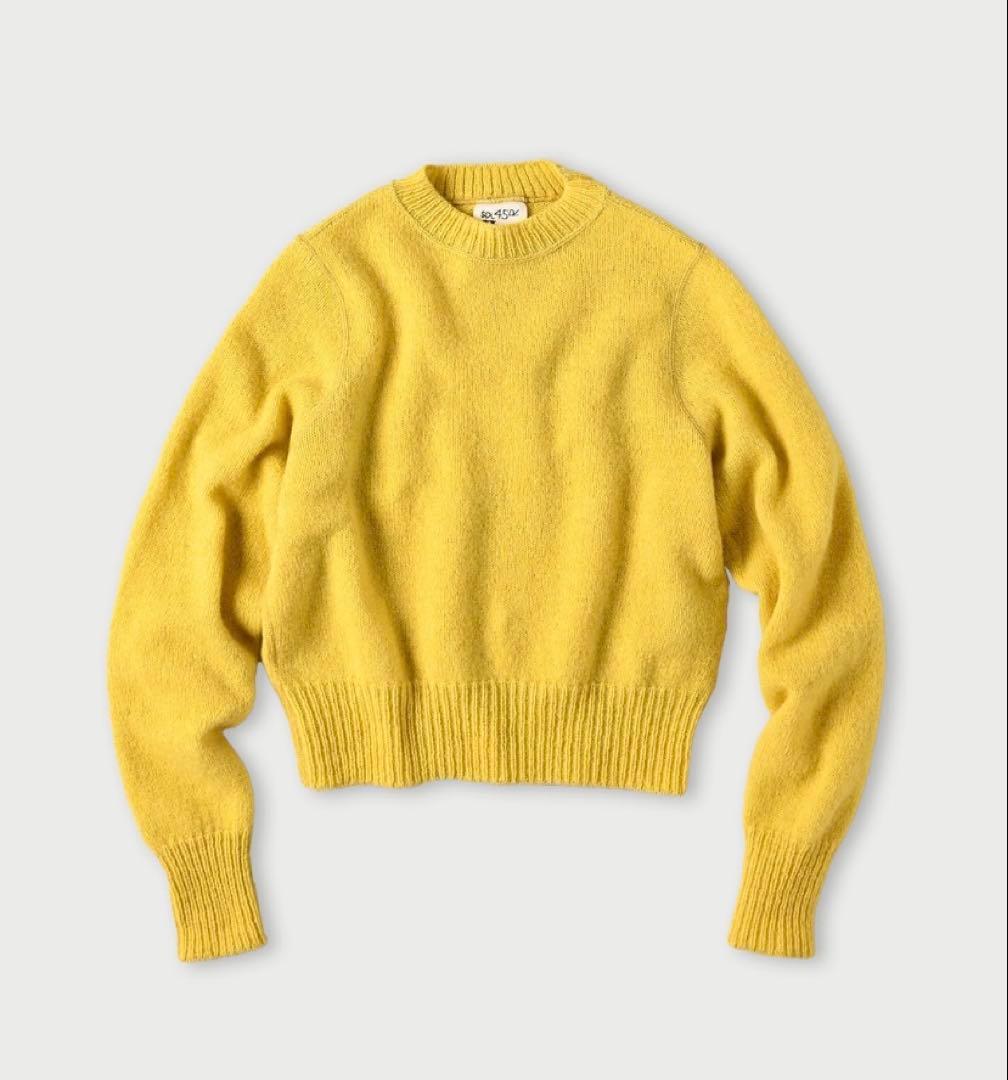 45R シェットランドの縮絨セーター