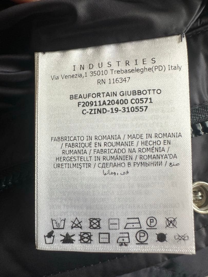 【超美品】モンクレール　ダウンジャケット　ジャンパー　ネイビー　サイズ3