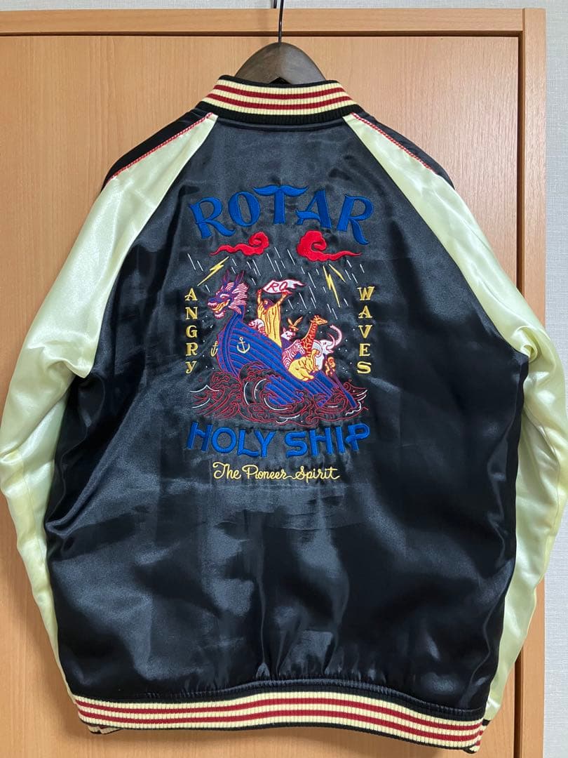 【値下げ】ROTAR スカジャン ブラック/クリーム　サイズS