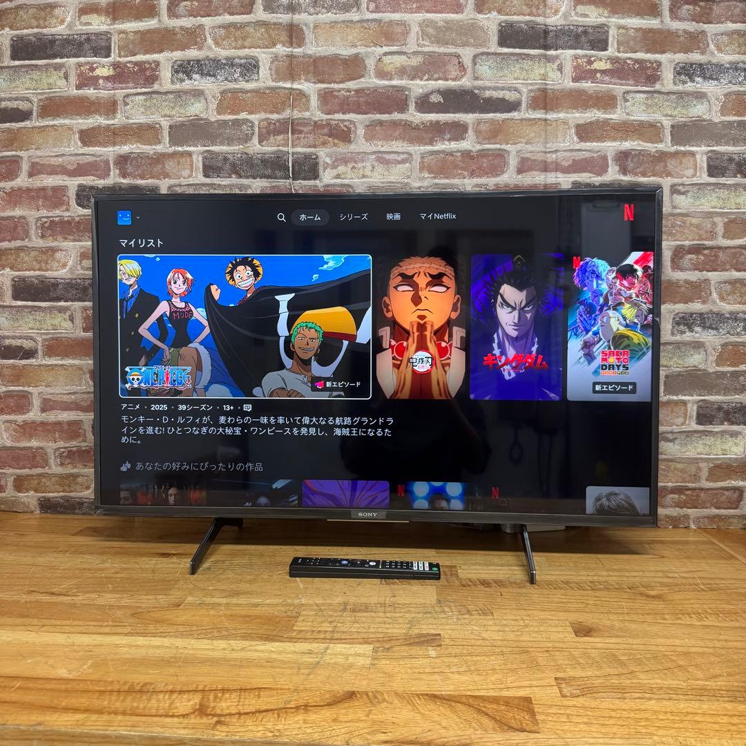 SONY 43V型 4K 液晶テレビ BRAVIA KJ-43X8000H