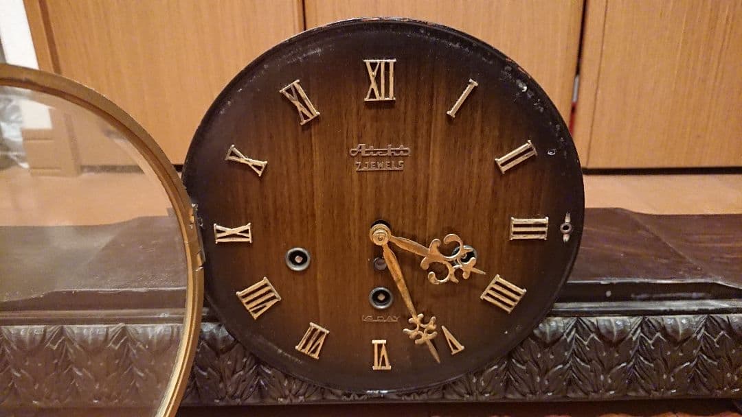 稀少 置き時計 愛知時計 AICHI 7JEWELS アンティーク ビンテージ