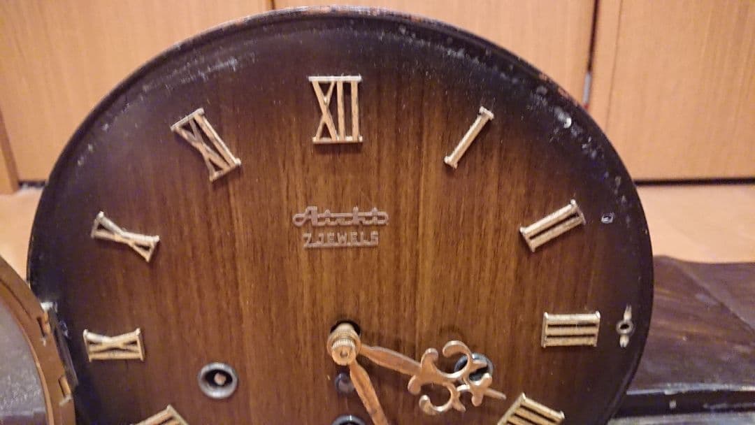 稀少 置き時計 愛知時計 AICHI 7JEWELS アンティーク ビンテージ