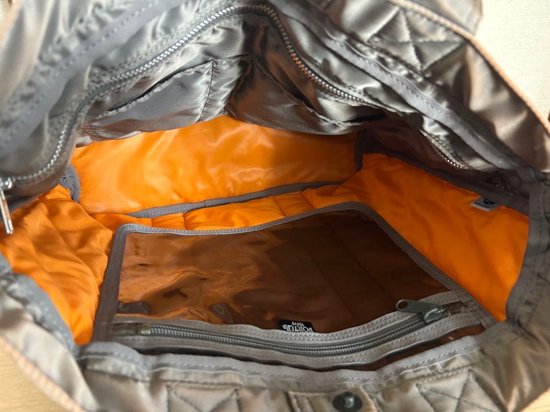 ポーター　タンカー　トートバッグ　シルバー