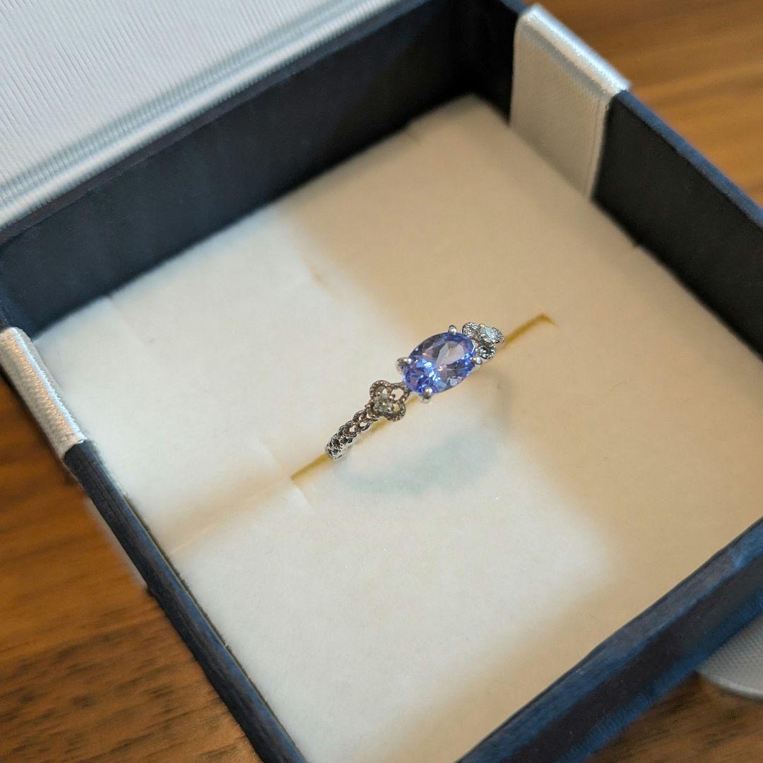 TSUTSUMI タンザナイトのリング　k10 WG