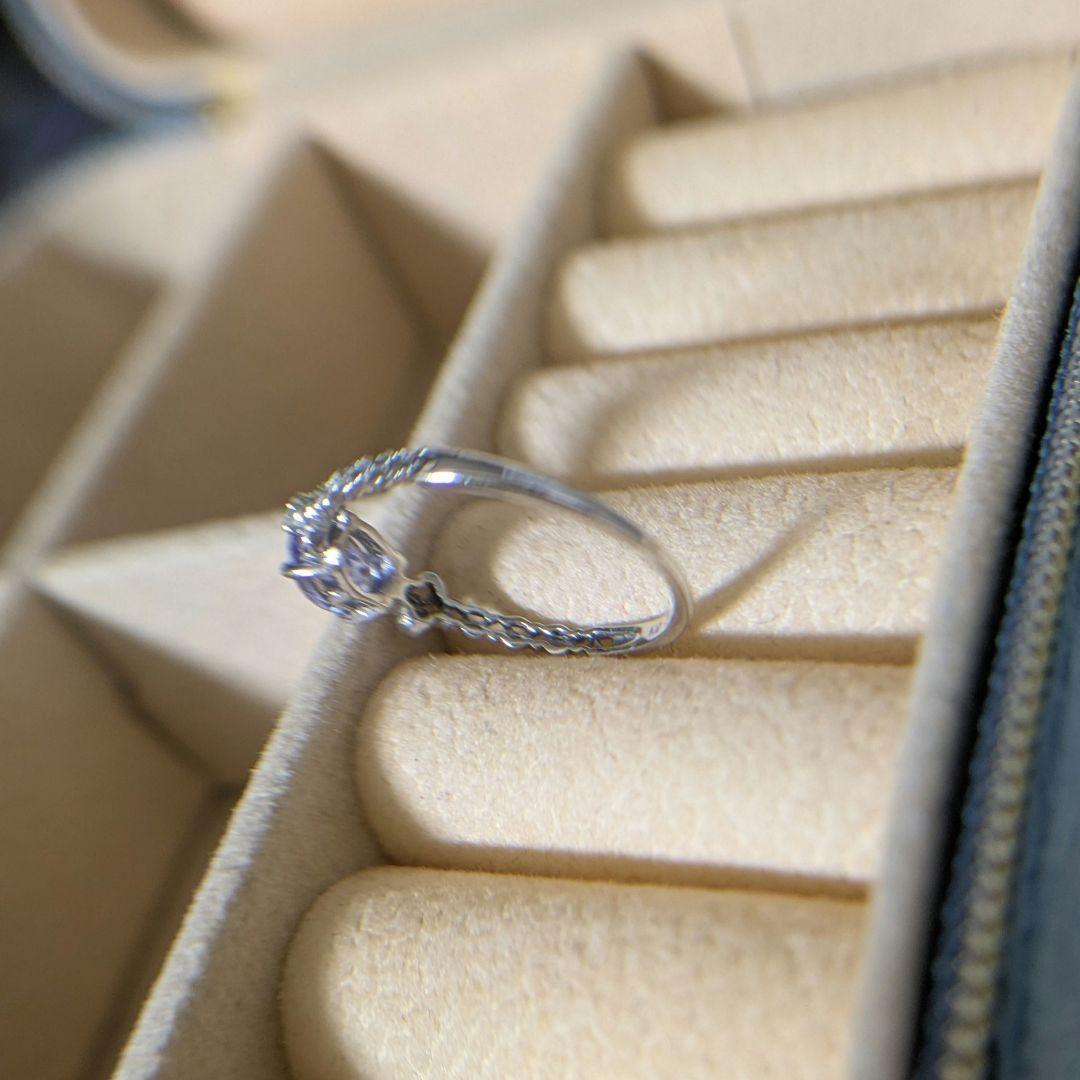 TSUTSUMI タンザナイトのリング　k10 WG