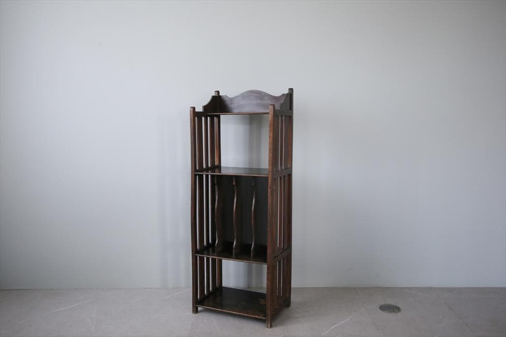 フランスアンティーク木製ミュージックシェルフ/本棚/飾り棚/楽譜立て91-237