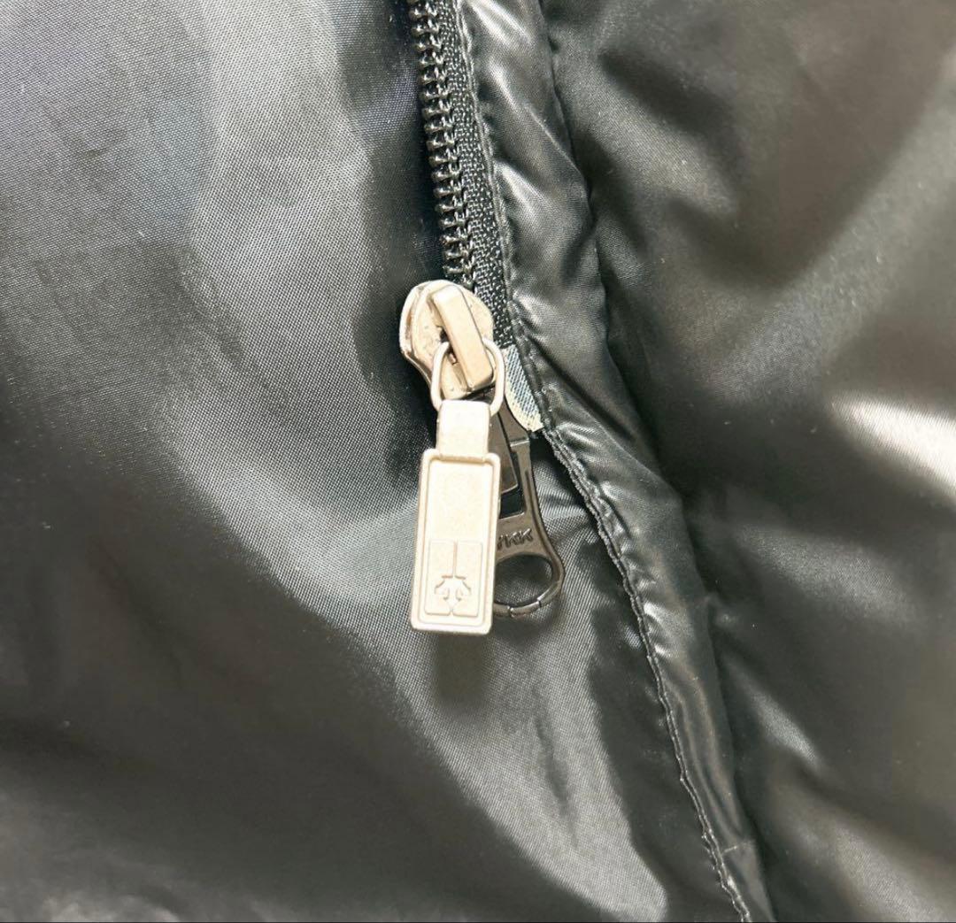 【美品】デサント ダウンコート ロング 光沢 M ベンチコート 黒