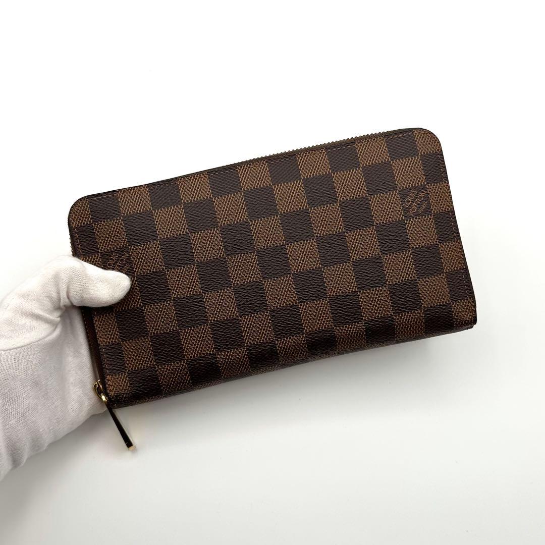 【極美品】ルイヴィトン ダミエ エベヌ ジッピーオーガナイザー 長財布 茶