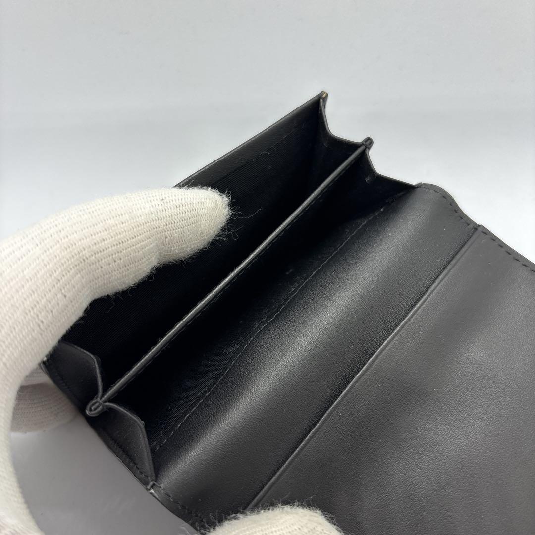 【美品】ポールスミス　名刺入れ　ミニクーパー　マルチストライプ　ブラック　レザー