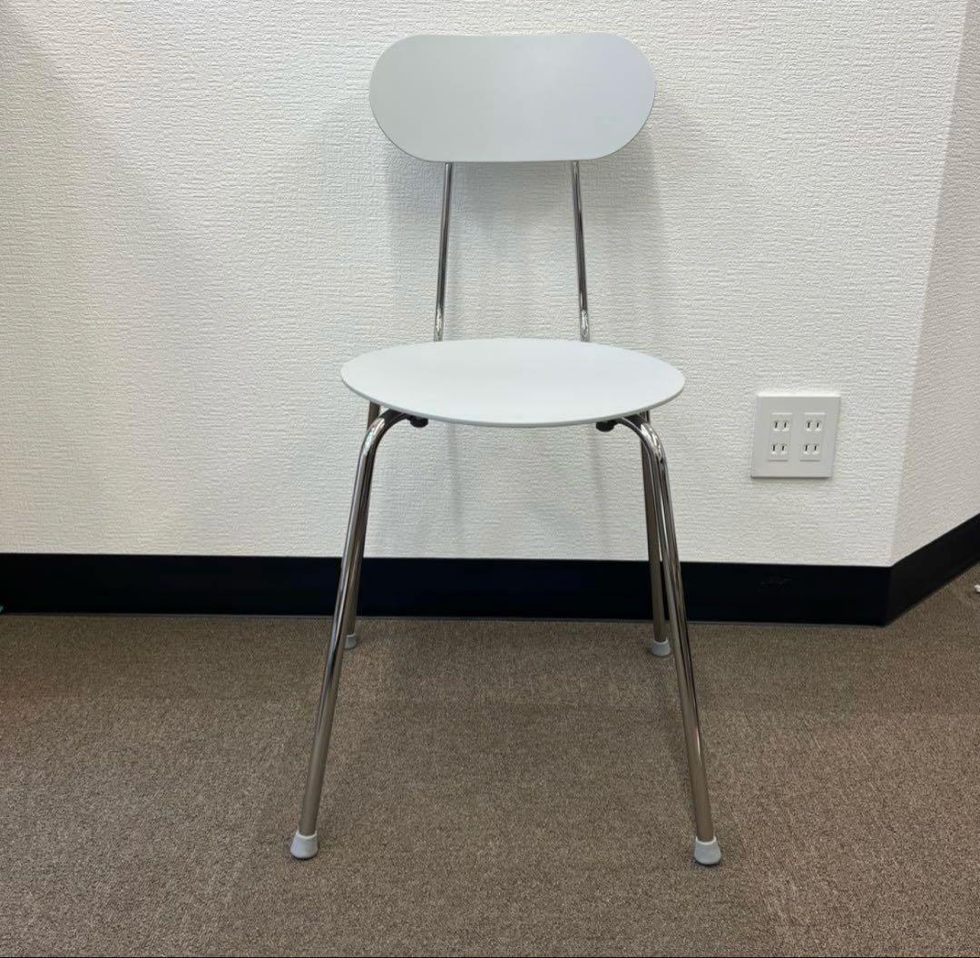 無印　椅子　スチールチェア　ライトグレー　北欧　エンツォ・マリ　マリオリナチェア