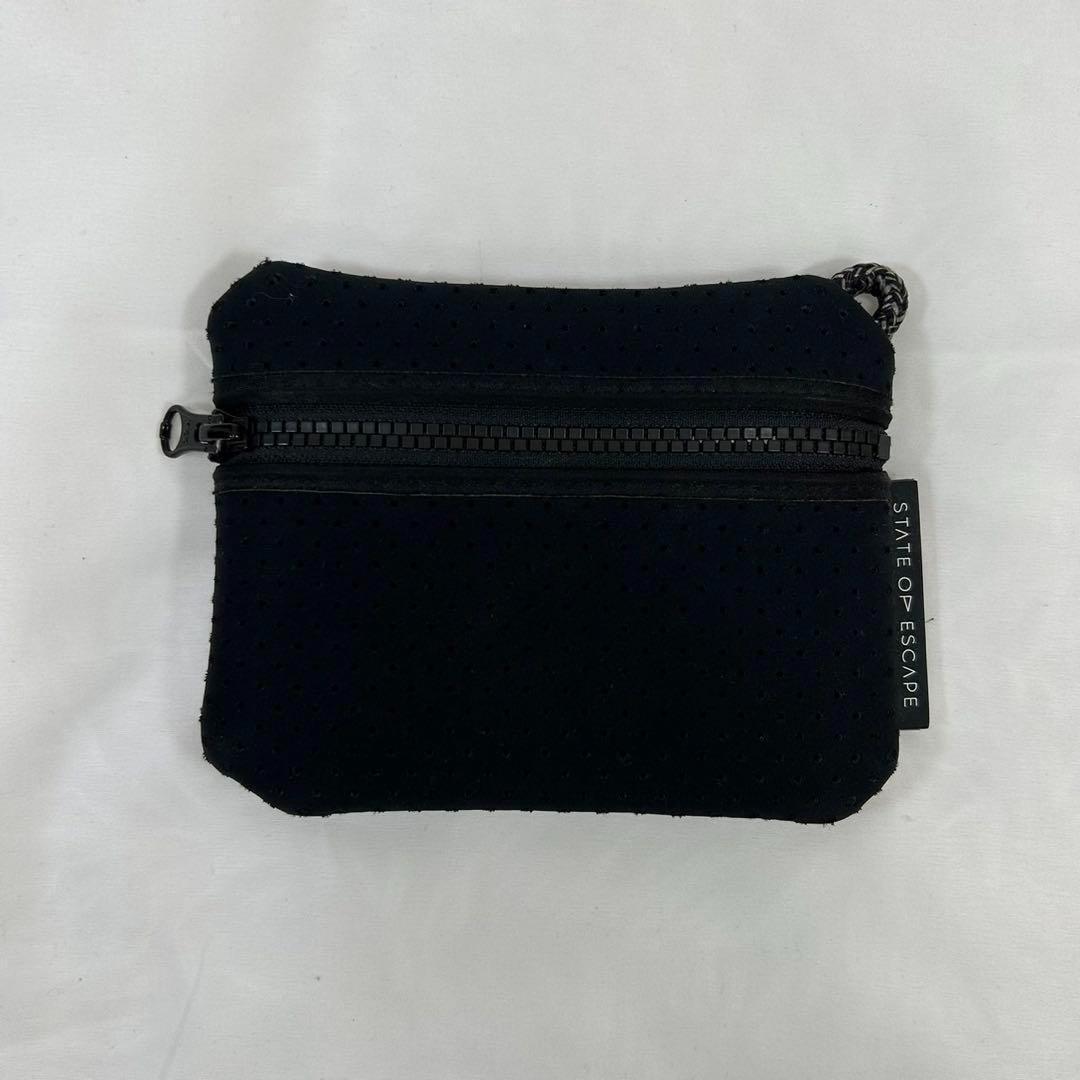 【極美品】ステイトオブエスケープ トートバッグ ポーチ付き 黒 A4可 大容量