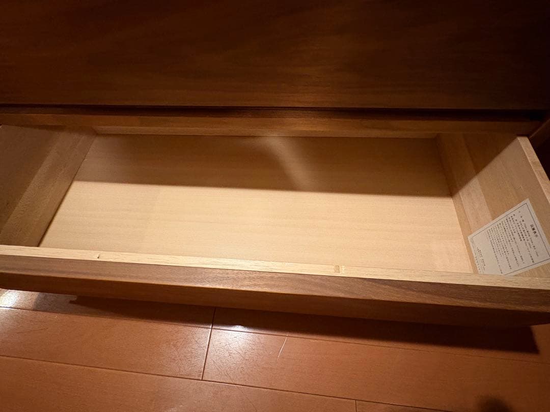 無印良品　スタッキングキャビネット　オーク材　ウォールナット