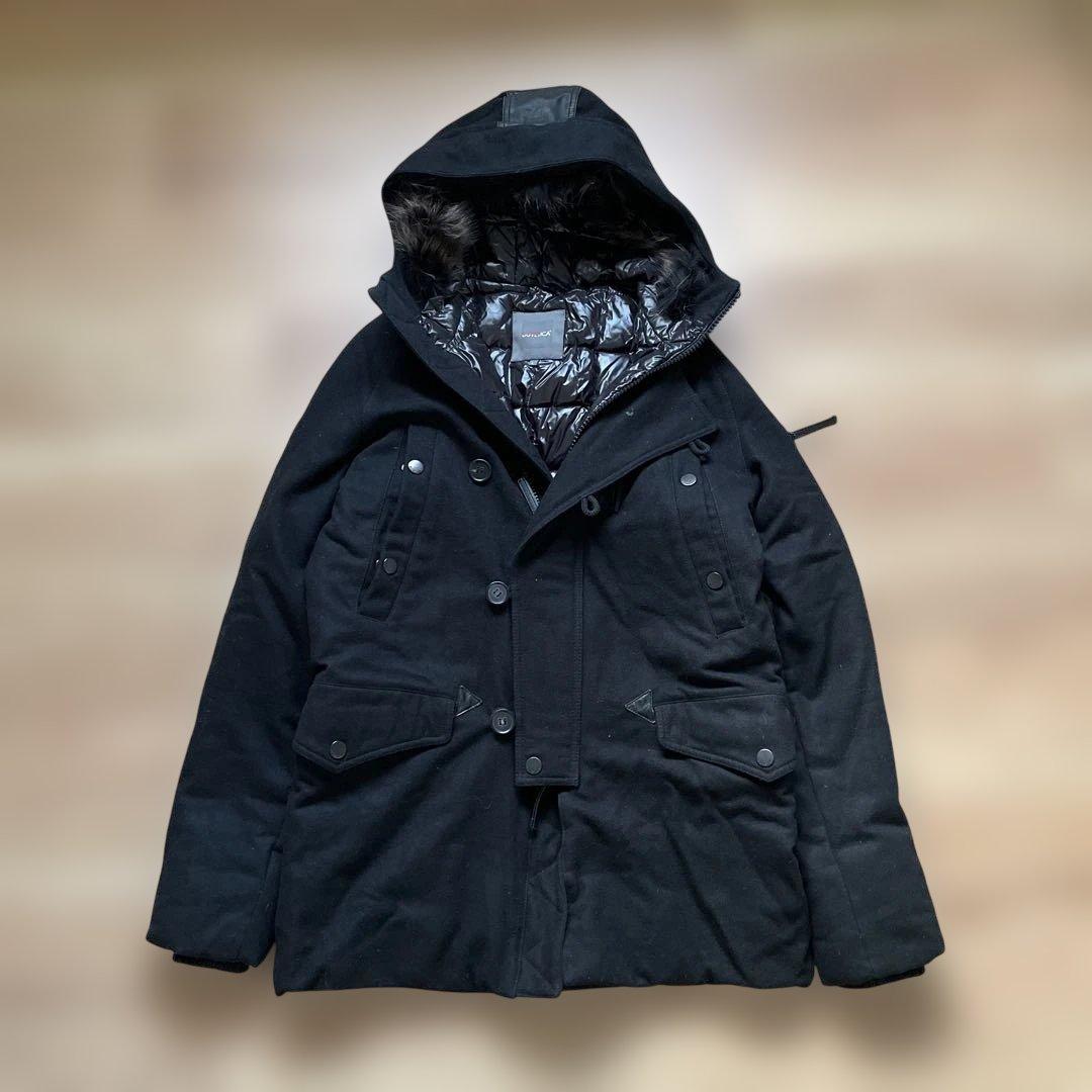 DUVETICA ウール切替 ダウンジャケット