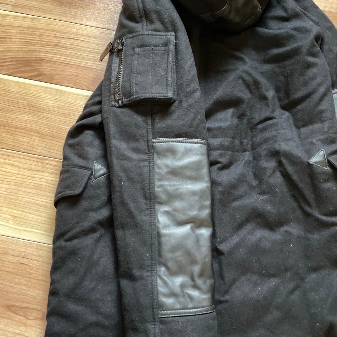 DUVETICA ウール切替 ダウンジャケット