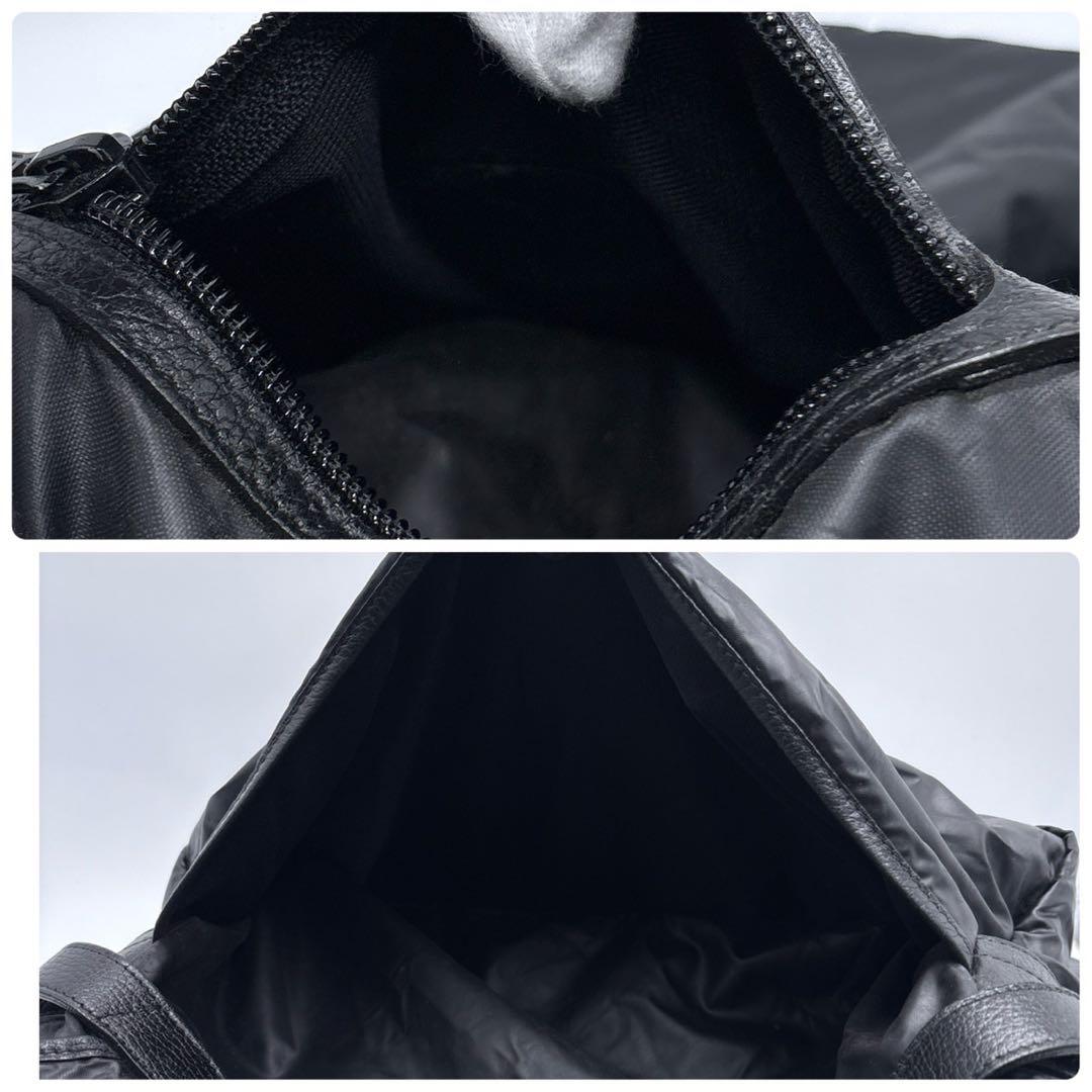 ハンティングワールド ショルダーバッグ メッセンジャーバッグ ブラック レザー