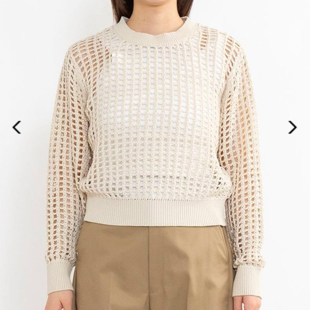 【HYKE】CROCHETED SWEATER